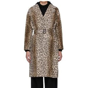 'S Max Mara Women's Alpino Leopard Print Velvet Coat - IT42 / M
